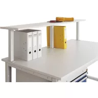   Manuflex ZB8330.0001 Tárolókonzol konzol támogatása szürke-zöld színben HF 0001, H: 350 mm (= 1 mappamagasság)