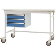   Manuflex ZB4632.0002 Hordozható háztartó, használható 3 fiókmagassággal, 3 mm-rel a HF0002 színkombinációval = a test világosszürke RAL 7035 és a fiókok