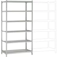   Manuflex RA2581 Polc alapmodul (Sz x Ma x Mé) 960 x 1900 x 600 mm Acél padló