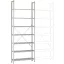 Manuflex RA2225.7035 Polc alapmodul (Sz x Ma x Mé) 960 x 2250 x 300 mm Acél padló