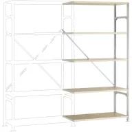   Manuflex RM3129 Polc ráépíthető modul (Sz x Ma x Mé) 1000 x 2000 x 800 mm Fa padló
