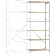   Manuflex RB2372 Polc ráépíthető modul (Sz x Ma x Mé) 1000 x 2500 x 700 mm Fa padló