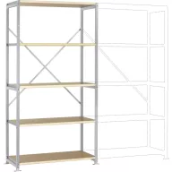   Manuflex RP1014.9006 Polc alapmodul (Sz x Ma x Mé) 1030 x 2000 x 700 mm Fa padló