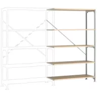   Manuflex RB2136 Polc ráépíthető modul (Sz x Ma x Mé) 960 x 2600 x 600 mm Fa padló