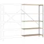 Manuflex RB2136 Polc ráépíthető modul (Sz x Ma x Mé) 960 x 2600 x 600 mm Fa padló