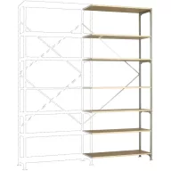   Manuflex RM2289 Polc ráépíthető modul (Sz x Ma x Mé) 960 x 2600 x 300 mm Fa padló