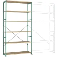   Manuflex RP1336.0001 Polc alapmodul (Sz x Ma x Mé) 1280 x 2500 x 800 mm Fa padló