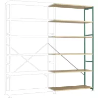   Manuflex RP1429.0001 Polc ráépíthető modul (Sz x Ma x Mé) 960 x 2250 x 300 mm Fa padló