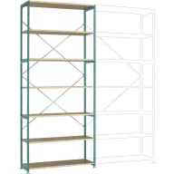   Manuflex RP1636.5021 Polc alapmodul (Sz x Ma x Mé) 1250 x 2000 x 800 mm Fa padló