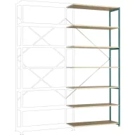   Manuflex RP1736.5021 Polc ráépíthető modul (Sz x Ma x Mé) 960 x 2600 x 300 mm Fa padló