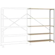   Manuflex RM2523 Polc ráépíthető modul (Sz x Ma x Mé) 1250 x 3000 x 700 mm Fa padló