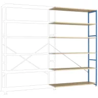  Manuflex RP1444.5012 Polc ráépíthető modul (Sz x Ma x Mé) 1500 x 2000 x 600 mm Fa padló