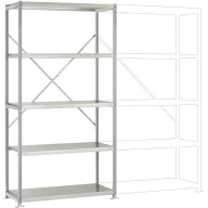  Manuflex RP1018.9006 Polc alapmodul (Sz x Ma x Mé) 1030 x 2000 x 400 mm Acél padló