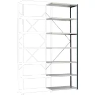   Manuflex RP1717.7016 Polc ráépíthető modul (Sz x Ma x Mé) 1000 x 3000 x 300 mm Acél padló
