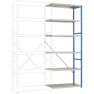   Manuflex RP1422.5007 Polc ráépíthető modul (Sz x Ma x Mé) 1000 x 2500 x 400 mm Acél padló