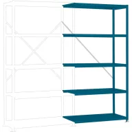   Manuflex RP1153.5007 Polc ráépíthető modul (Sz x Ma x Mé) 1000 x 2000 x 500 mm Acél padló