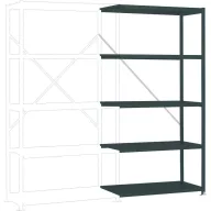   Manuflex RP1153.7016 Polc ráépíthető modul (Sz x Ma x Mé) 1000 x 2000 x 500 mm Acél padló