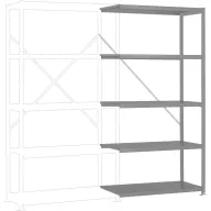   Manuflex RP1153.9006 Polc ráépíthető modul (Sz x Ma x Mé) 1000 x 2000 x 500 mm Acél padló