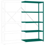   Manuflex RP1154.0001 Polc ráépíthető modul (Sz x Ma x Mé) 1000 x 2000 x 600 mm Acél padló