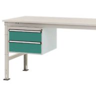   Manuflex ZB4513.0001 Helyhez kötött ház, használható magasság 300 mm, 2 fiókkal. 1000 mm-es asztalmélységhez