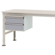   Manuflex ZB4513.9006 Helyhez kötött ház, használható magasság 300 mm, 2 fiókkal. 1000 mm-es asztalmélységhez