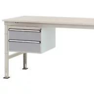   Manuflex ZB4513.9006 Helyhez kötött ház, használható magasság 300 mm, 2 fiókkal. 1000 mm-es asztalmélységhez