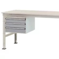   Manuflex ZB4612.9006 Helyhez kötött ház, használható magasság 300 mm, 3 fiókkal. Asztal mélysége 800 mm