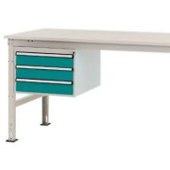   Manuflex ZB4613.5021 Helyhez kötött ház, használható magasság 300 mm, 3 fiókkal. 1000 mm-es asztalmélységhez