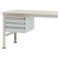   Manuflex ZB4613.7035 Helyhez kötött ház, használható magasság 300 mm, 3 fiókkal. 1000 mm-es asztalmélységhez