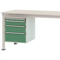   Manuflex ZB4764.6011 Helyhez kötött ház, használható magasság 500 mm, 4 fiókkal. Asztal mélysége 1200 mm
