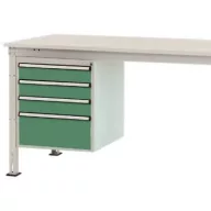   Manuflex ZB4814.6011 Helyhez kötött ház, használható magasság 500 mm, 4 fiókkal. Asztal mélysége 1200 mm