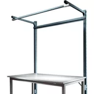   Manuflex ZB3841.7016 Építőportál tartóval az UNIVERSAL + PROFI szabvány alaptáblákhoz, használható magasság 1500 mm