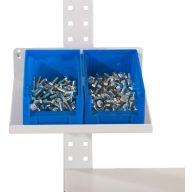   Manuflex ZB4782.7035 Lejtős polc kis alkatrészekhez az építkezési portálokhoz vagy perforált lemezekhez történő rögzítéshez