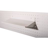   Manuflex ZB4785.7035 Lejtős polc kis alkatrészekhez az építkezési portálokhoz vagy perforált lemezekhez történő rögzítéshez