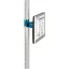 Manuflex ZB3630.5007 Monitor-támogatás az UNIVERSAL és a PROFI számára 80 mm-es kettős csatlakozással, 100 mm-es VESA adapterrel, ragyogó kék RAL 5007-rel