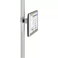   Manuflex ZB3630.9006 Monitor támasz az UNIVERSAL és a PROFI számára 80 mm-es kettős csatlakozással, VESA adapter 100 mm-rel, alumínium ezüstben, hasonló a RAL