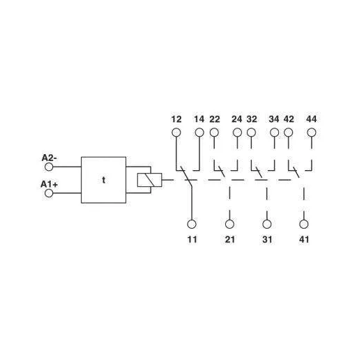 Phoenix Contact Dugasz modul LED-del, Varisztorral RIF-T3-24UC Fényszín (fényforrás): Sárga 1 db