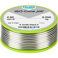   Felder ISO-Core VA Forrasztóón Tekercs Sn96,5Ag3,5 0.250 kg 2 mm