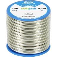   Felder Cu-Rotin® 4 Forrasztóón Tekercs, Ólommentes Sn97Ag3 250 g 3 mm