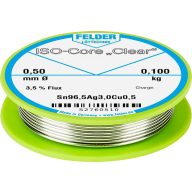   Felder ISO-Core Clear SAC305 Forrasztóón Tekercs Sn96,5Ag3Cu0,5 0.100 kg 0.5 mm