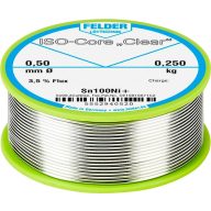   Felder ISO-Core Clear Sn100Ni+ Forrasztóón Tekercs Sn99,25Cu0,7Ni0,05 0.250 kg 0.5 mm