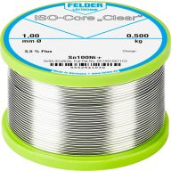   Felder ISO-Core Clear Sn100Ni+ Forrasztóón Tekercs Sn99,25Cu0,7Ni0,05 0.500 kg 1 mm