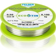   Felder ISO-Core Ultra-Clear Sn100Ni+ Forrasztóón, ólommentes Tekercs Sn99,3CuNiG 0.100 kg 0.5 mm