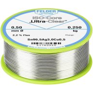   Felder ISO-Core Ultra Clear SAC305 Forrasztóón Tekercs Sn96,5Ag3Cu0,5 0.250 kg 0.5 mm