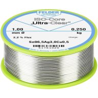   Felder ISO-Core Ultra Clear SAC305 Forrasztóón Tekercs Sn96,5Ag3Cu0,5 0.250 kg 1 mm