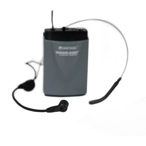 Headset Vezeték nélküli mikrofon készlet Omnitronic WAMS-65BT Átviteli mód:Rádiójel vezérlésű
