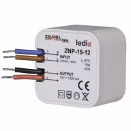   Zamel ZNP-15-12 LED meghajtó Állandó feszültségű 15 W 1.25 A 12 V/DC Túlfeszültség kategória, 1 db