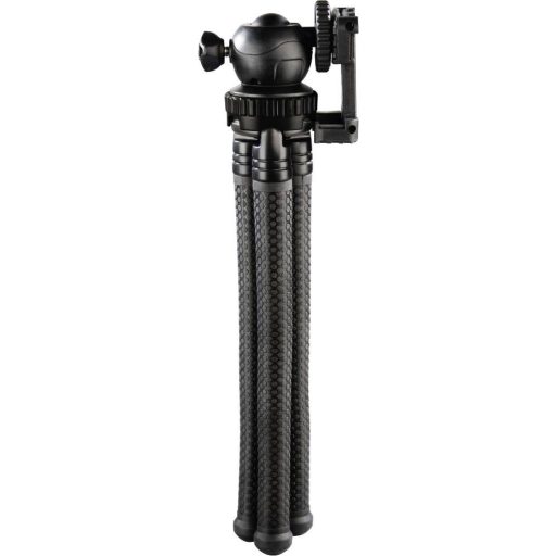 Hama Háromlábú állvány 1/4 col Munkamagasság=16 - 27 cm Fekete Okostelefonokhoz és GoPro-hoz, Gömbfej