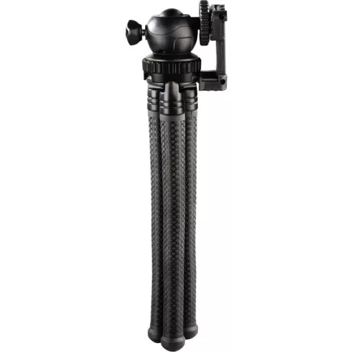Hama Háromlábú állvány 1/4 col Munkamagasság=16 - 27 cm Fekete Okostelefonokhoz és GoPro-hoz, Gömbfej