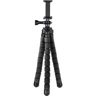  Hama Háromlábú állvány 1/4 col Munkamagasság=9 - 26 cm Fekete Okostelefonokhoz és GoPro-hoz